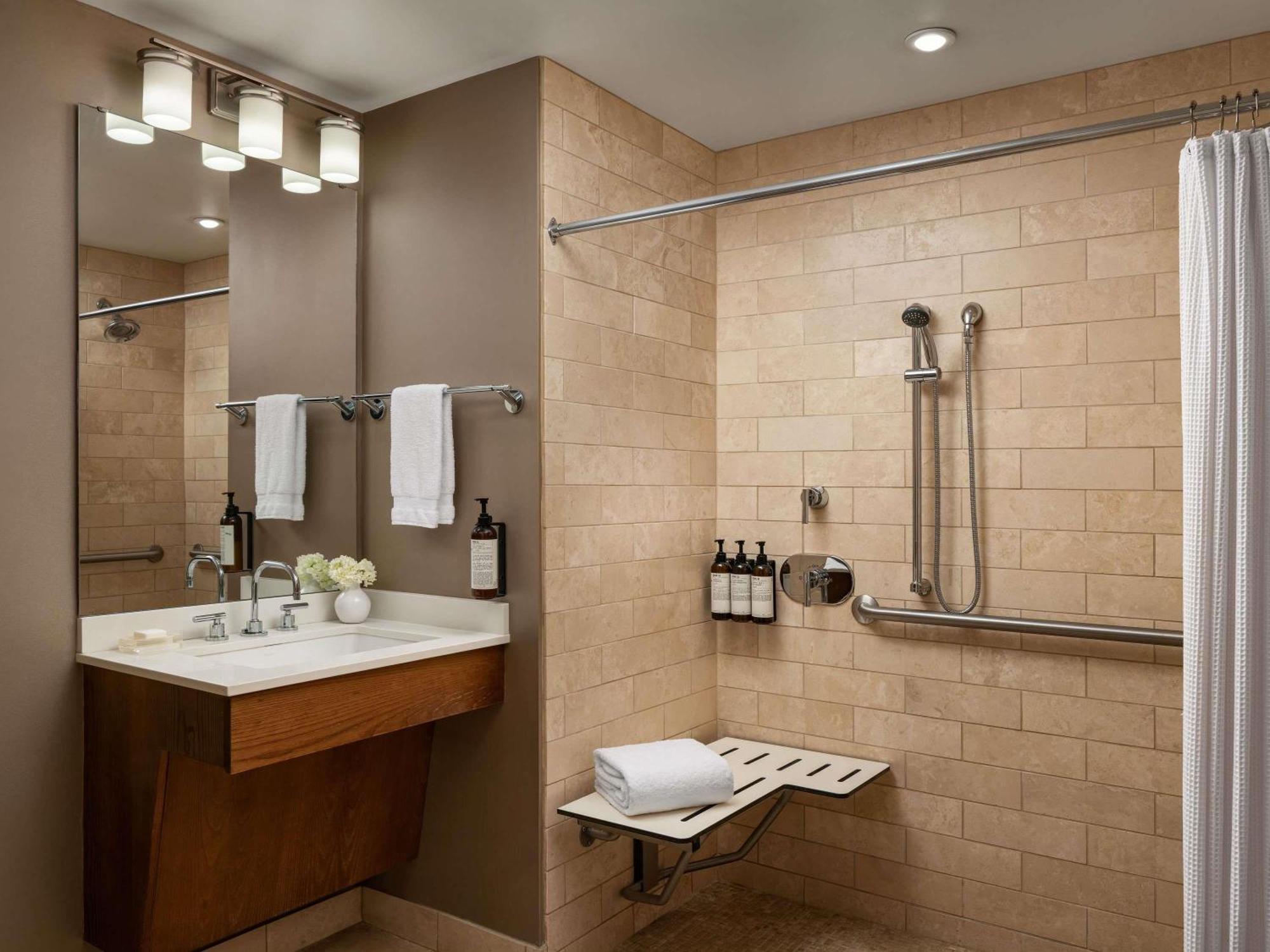 Fairmont Double Room Two Double Beds Roll Shower Mobility Accessible
