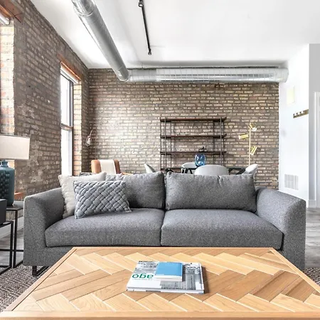 Ferienwohnung Wicker Park 1Br W Wd Nr Damen Milwaukee Chi-206-2
