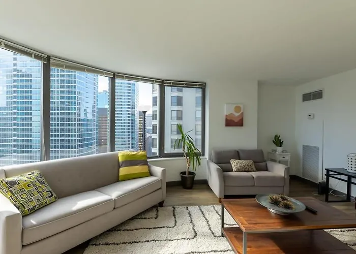 Haustierfreundliches Ultimate 3Br Luxury Suite Near Navy Pier With Gym & Pool By Envitae Chicago