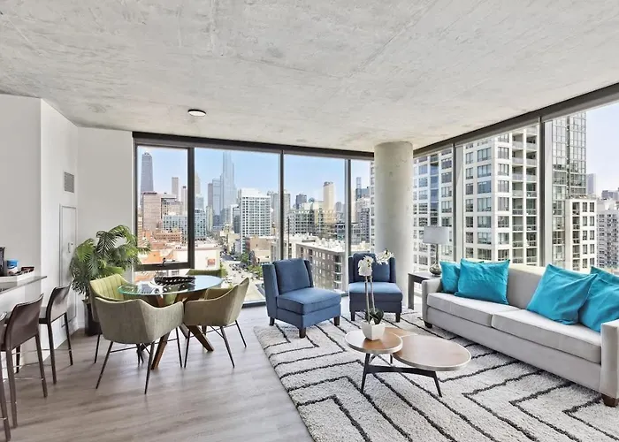 Haustierfreundliches 2Br Luxury River North Apartment With Wonderful Views Chicago